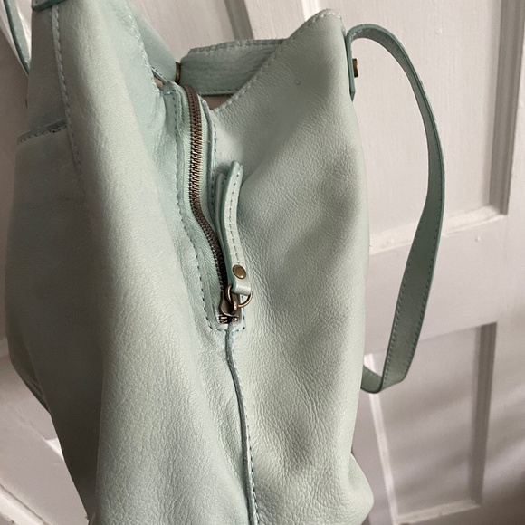 American Leather Co. Misty Pale Green Shoulder Bag - Picture 7 of 12